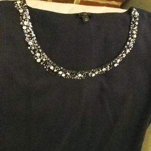 Talbots 1x jewelled black tank